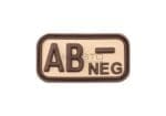 JTG Bloodtype Rubber Patch AB Neg Desert