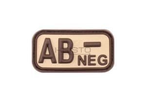 JTG Bloodtype Rubber Patch AB Neg Desert