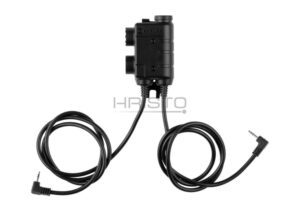 Earmor M56 Dual Comm Tactical PTT for 2x Motorola Talkabout Black