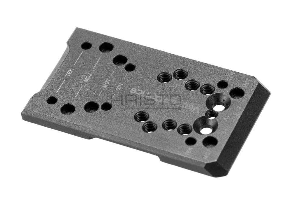 Vector Optics Glock Adapter 4-in-1 MOJ / GIN / RTS / TEK / Docter / MGT / RMS Black Vector Optics Glock Adapter 4-in-1 MOJ / GIN / RTS / TEK / Docter / MGT / RMS Black