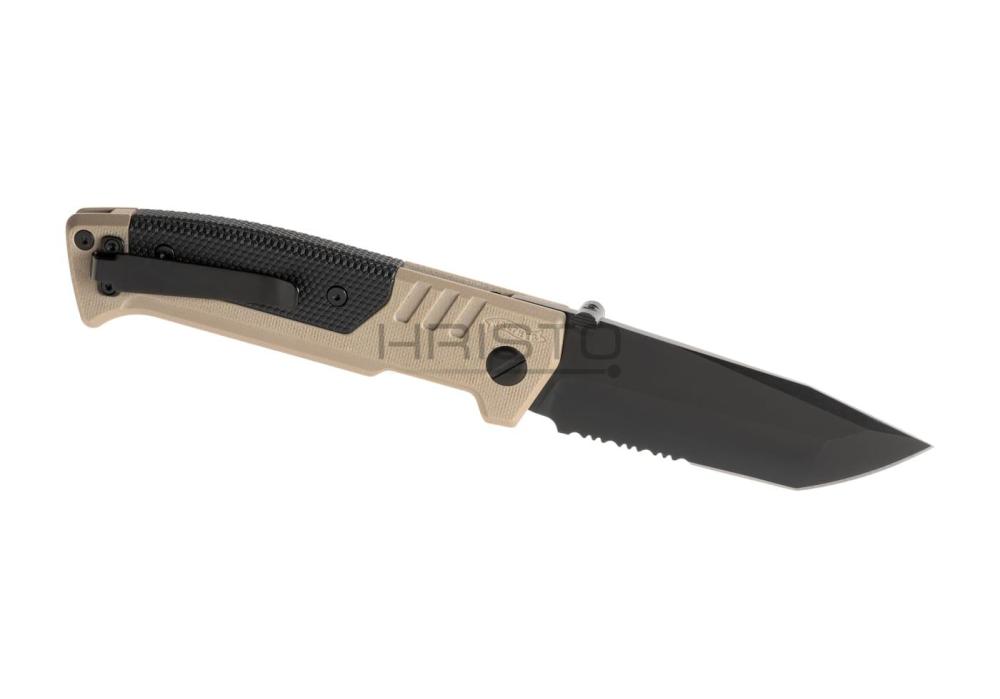 Walther PDP Tanto Folder Serrated FDE